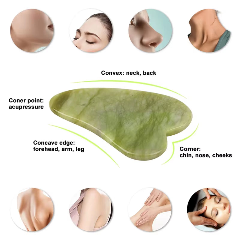 Natural Xiuyu Stone Gua Sha Board Jade 